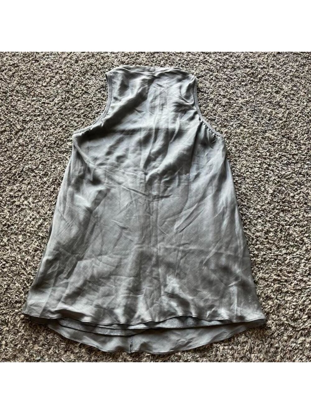 Brunello Cucinelli Women's Gray Silver Medium Blouse Silk Elegant Quiet Luxury - Picture 5 of 8
